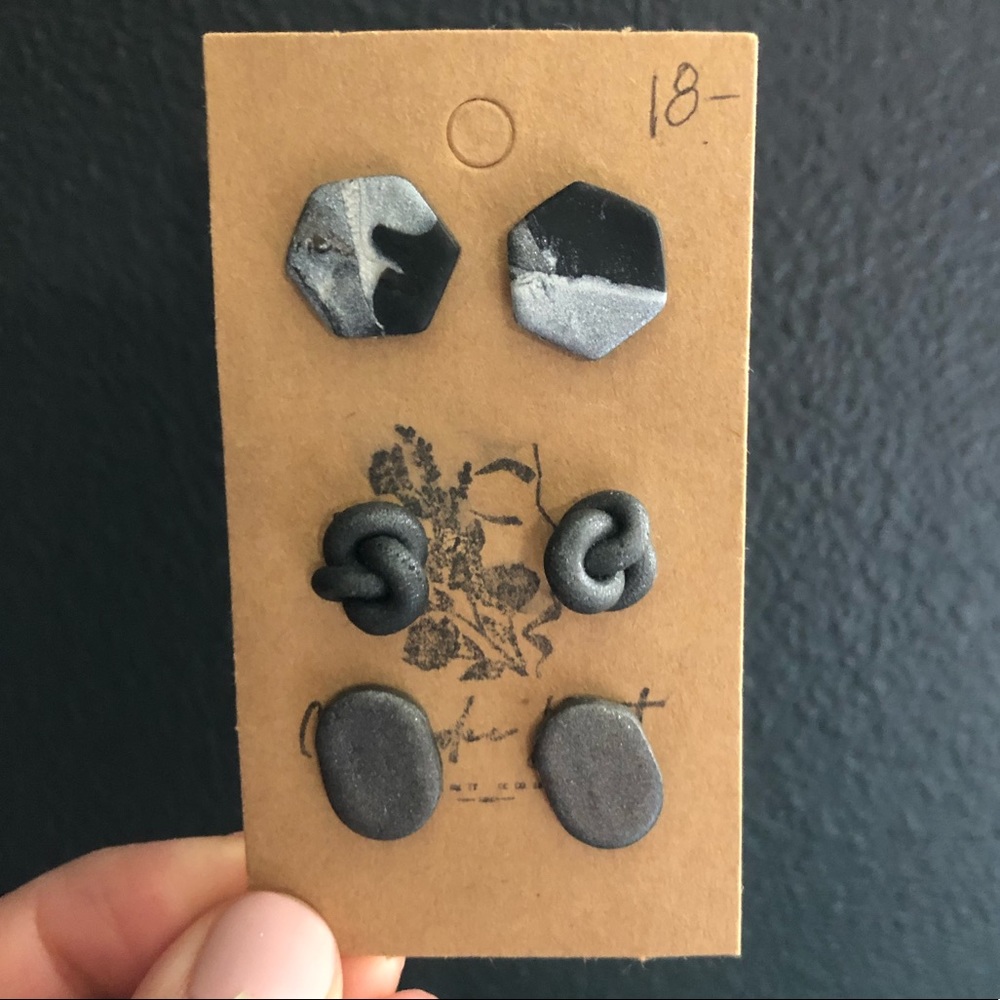 Clay Stud Earrings
